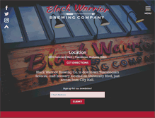 Tablet Screenshot of blackwarriorbrewing.com